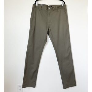 NEW RVCA The Weekend Stretch Pant Olive Green Mens 36x34
